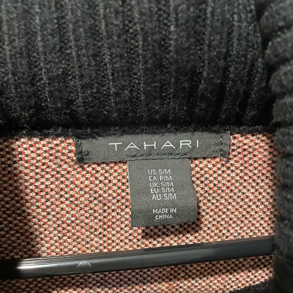 Tahari Sleeveless Turtleneck Zip Sweater - Picture 3 of 3